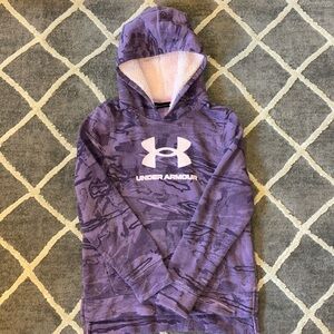 Girls Under Armour Youth Large Purple and Pink Sweatshirt